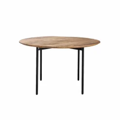 Made in Meubles Table À Manger<Table à manger ronde en bois de manguier Gloria