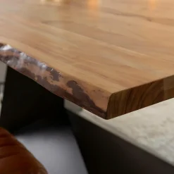 Made in Meubles Table À Manger<Table à manger suspendu en bois d'acacia et métal Coco