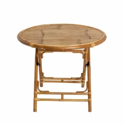 Made in Meubles Table À Manger<Table ronde en bambou 4 places Soline