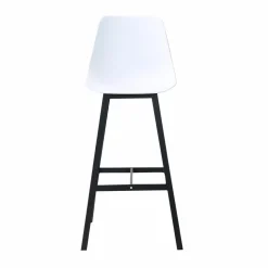 Made in Meubles Tabouret De Bar<Tabouret de bar blanc et métal noir Marius (lot de 2)