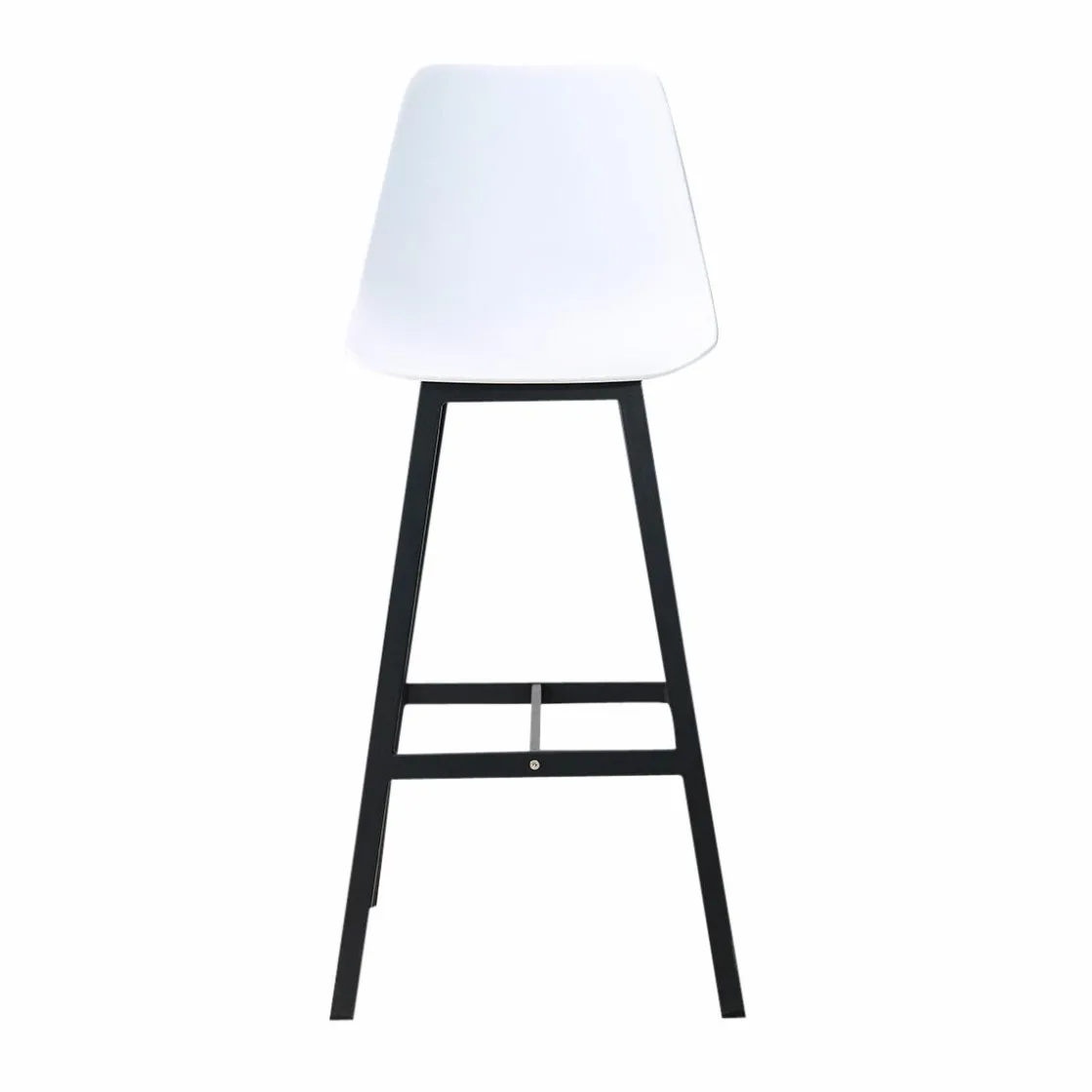Made in Meubles Tabouret De Bar<Tabouret de bar blanc et métal noir Marius (lot de 2)