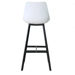 Made in Meubles Tabouret De Bar<Tabouret de bar blanc et métal noir Marius (lot de 2)