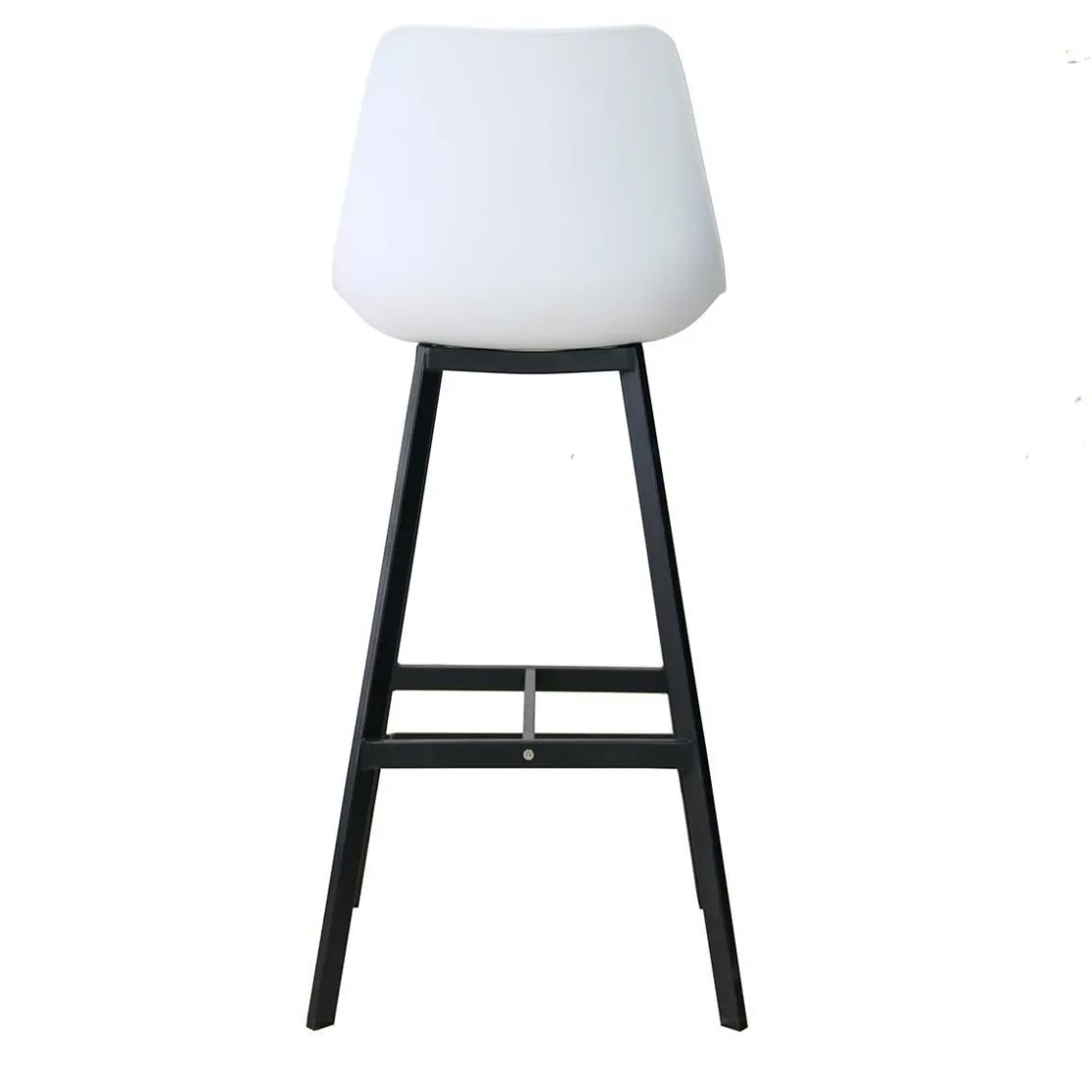 Made in Meubles Tabouret De Bar<Tabouret de bar blanc et métal noir Marius (lot de 2)