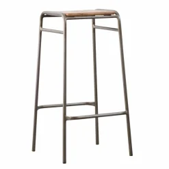 Made in Meubles Tabouret De Bar<Tabouret de bar écolier bois et métal 77cm Marcus