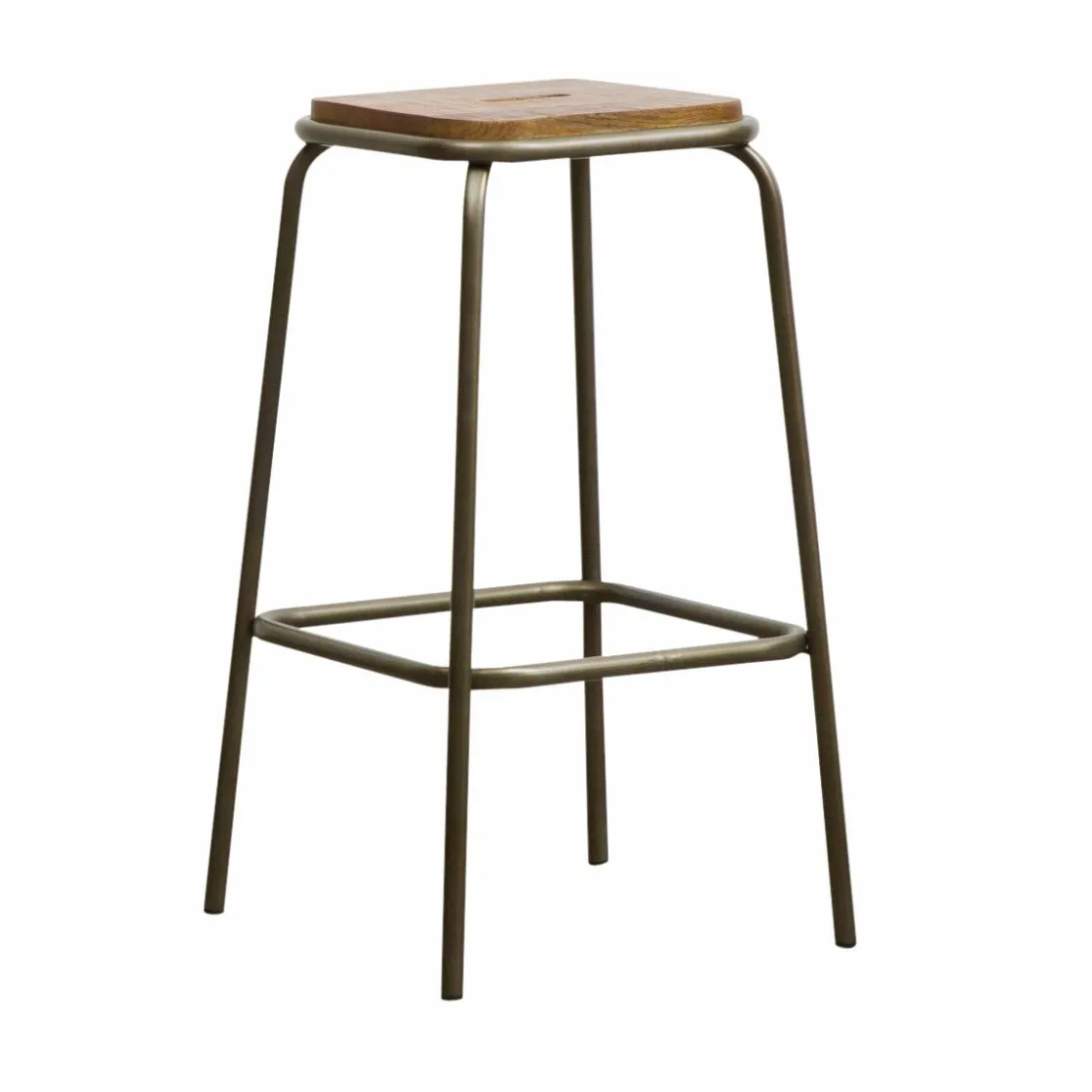 Made in Meubles Tabouret De Bar<Tabouret de bar écolier métal et bois 69 cm Marcus