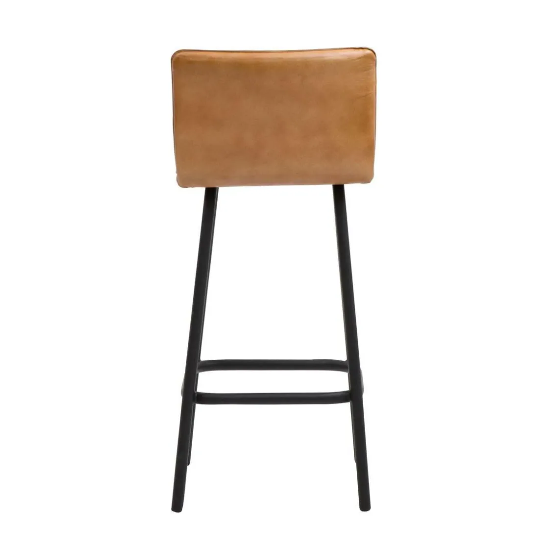Made in Meubles Tabouret De Bar<Tabouret de bar en cuir marron Louise (lot de 2)