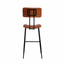 Made in Meubles Tabouret De Bar<Tabouret de bar en cuir marron Carl