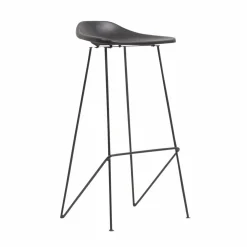 Made in Meubles Tabouret De Bar<Tabouret de bar en cuir noir Archi