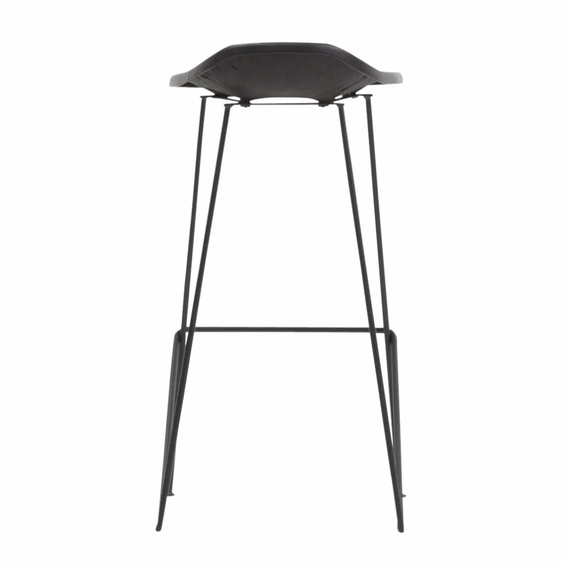 Made in Meubles Tabouret De Bar<Tabouret de bar en cuir noir Archi