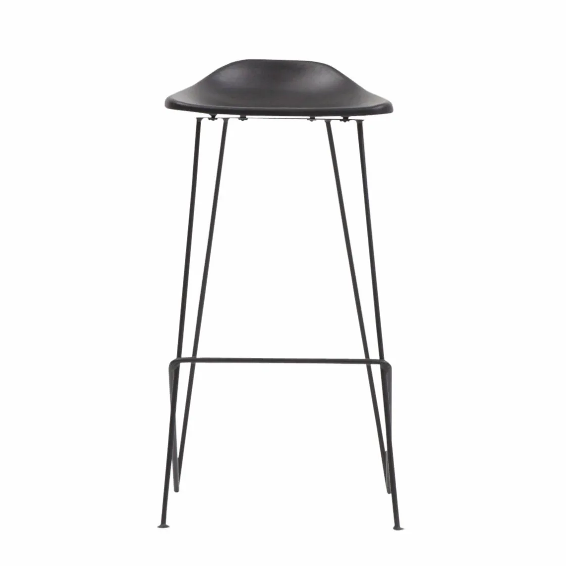 Made in Meubles Tabouret De Bar<Tabouret de bar en cuir noir Archi