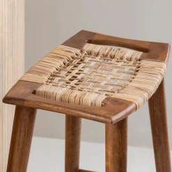 Made in Meubles Tabouret De Bar<Tabouret de bar en manguier Suzanna