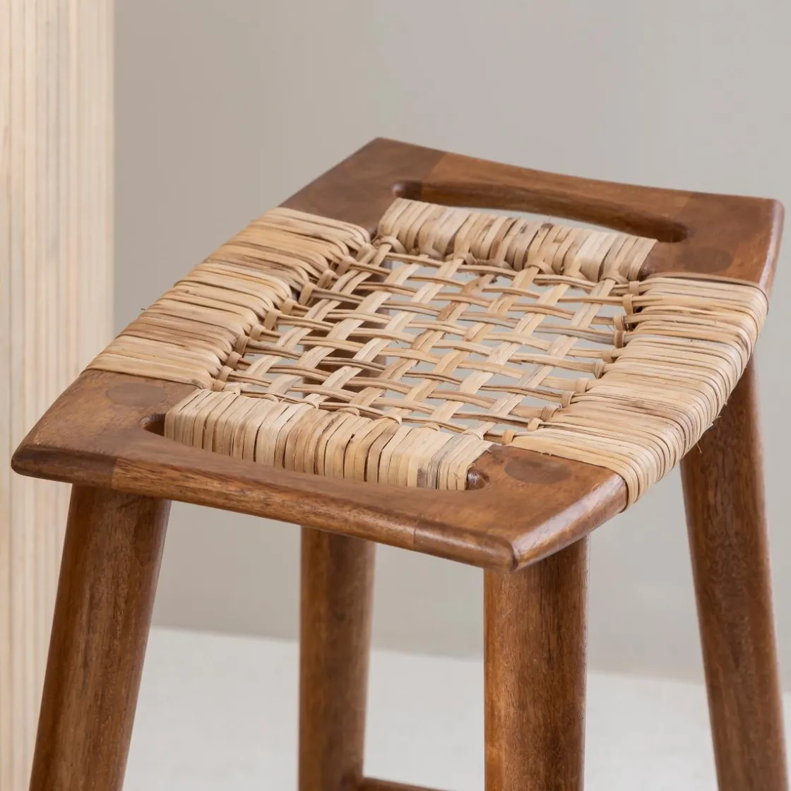 Made in Meubles Tabouret De Bar<Tabouret de bar en manguier Suzanna