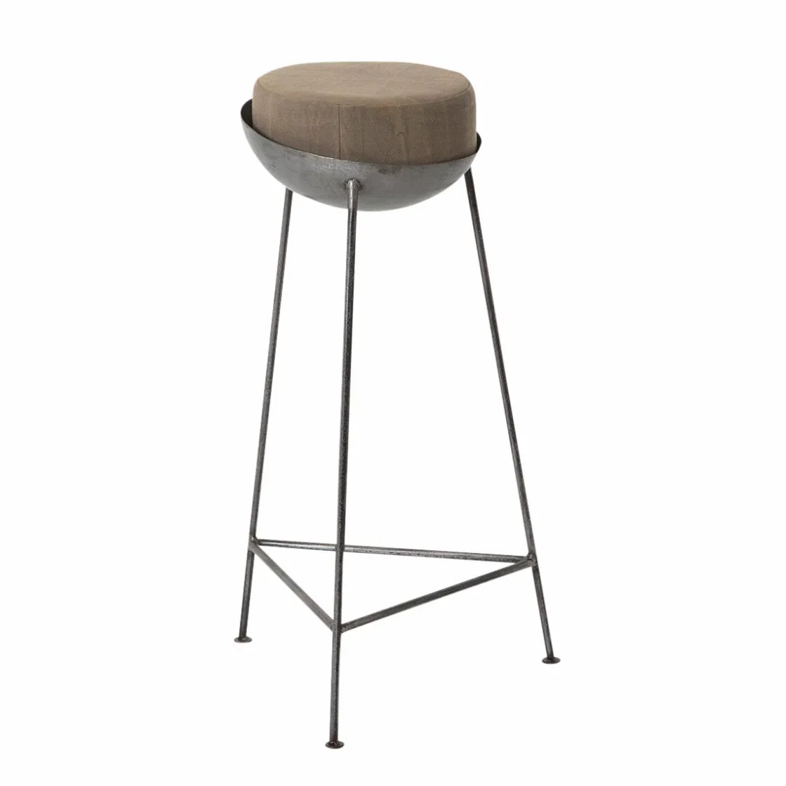 Made in Meubles Tabouret De Bar<Tabouret de bar en métal 1 place Grey
