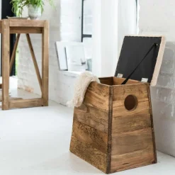 Made in Meubles Tabouret<Tabouret en bois recyclé Blaise