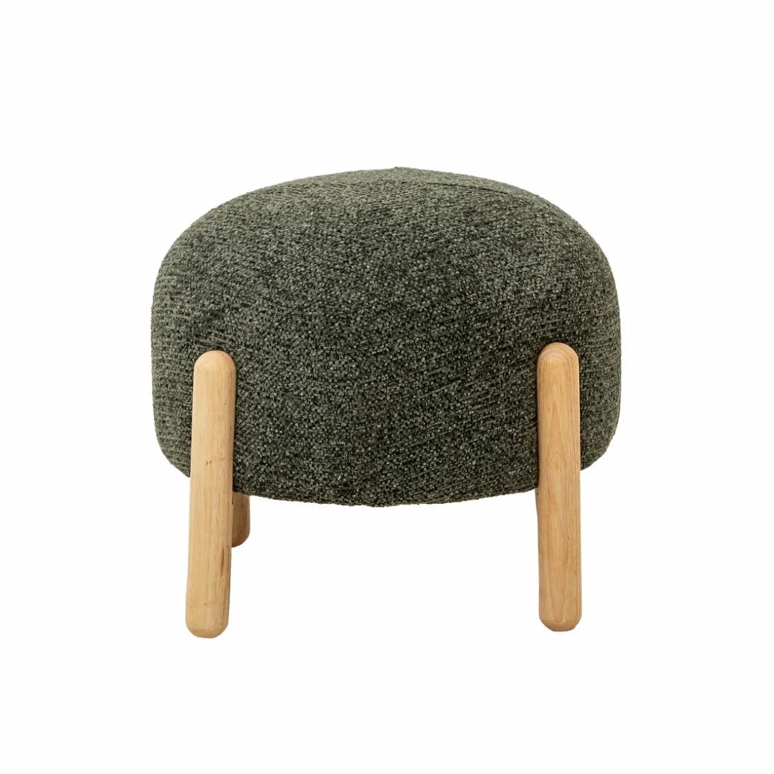 Made in Meubles Tabouret<Tabouret en tissu bouclette Nério