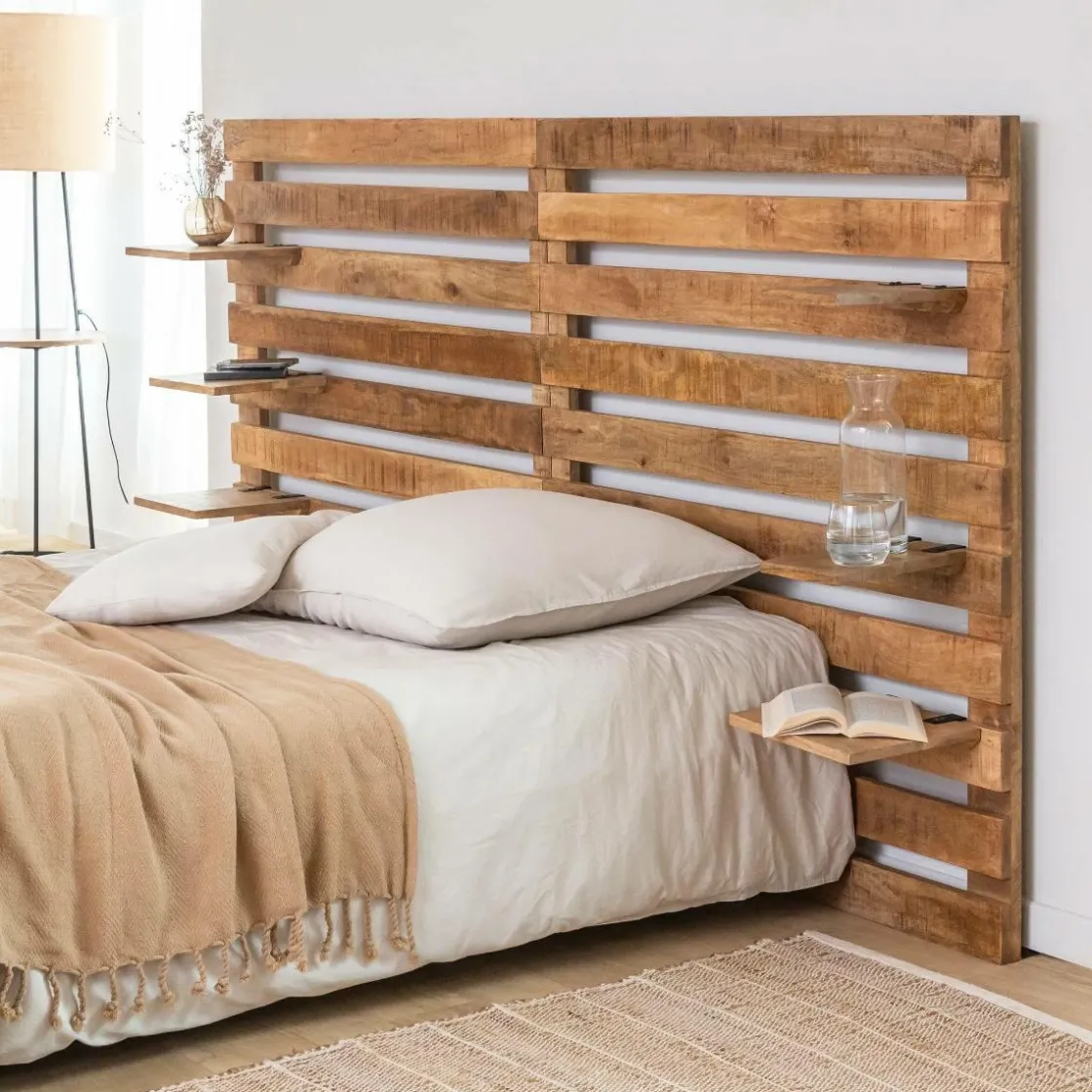 Made in Meubles Tête De Lit<Tête de lit en bois avec étagère Marais