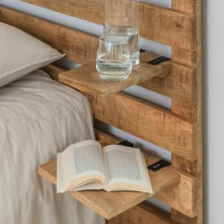 Made in Meubles Tête De Lit<Tête de lit en bois avec étagère Marais