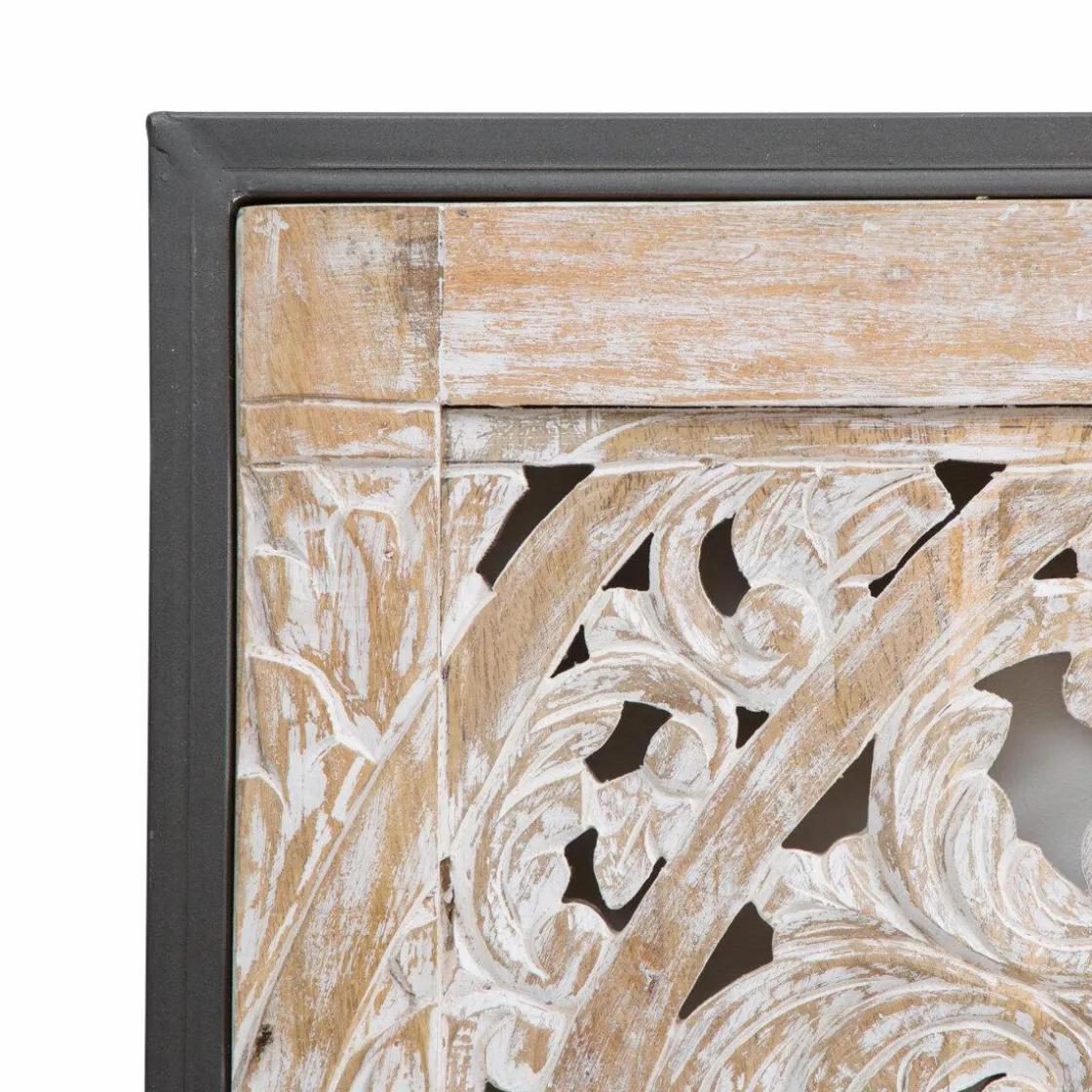 Made in Meubles Tête De Lit<Tête de lit en bois de manguier blanchi Lila