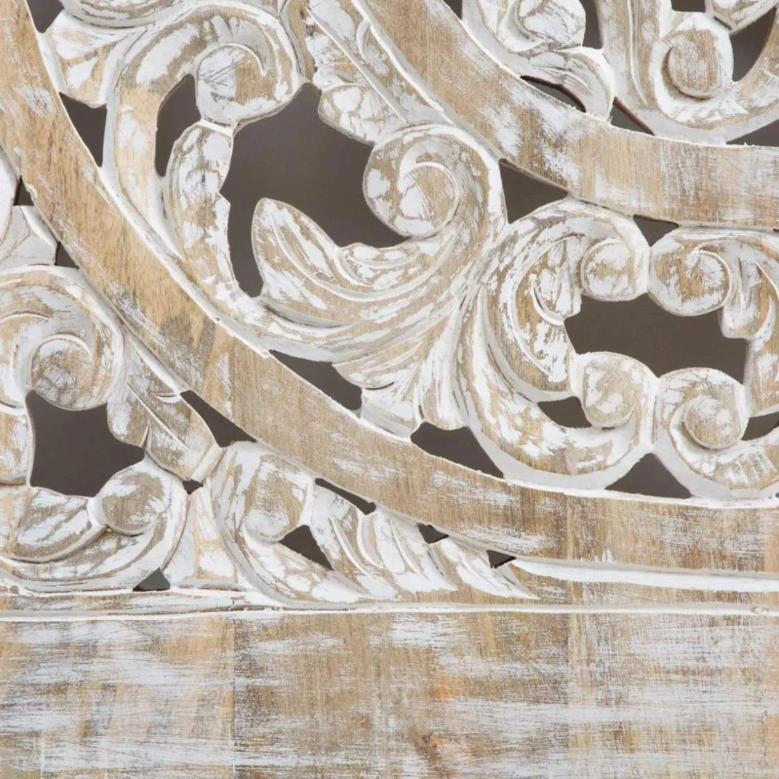 Made in Meubles Tête De Lit<Tête de lit en bois de manguier blanchi Lila