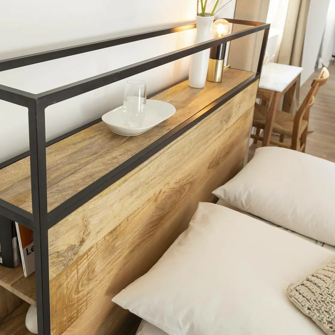 Made in Meubles Tête De Lit<Tête de lit en bois de manguier 160 cm Armelle