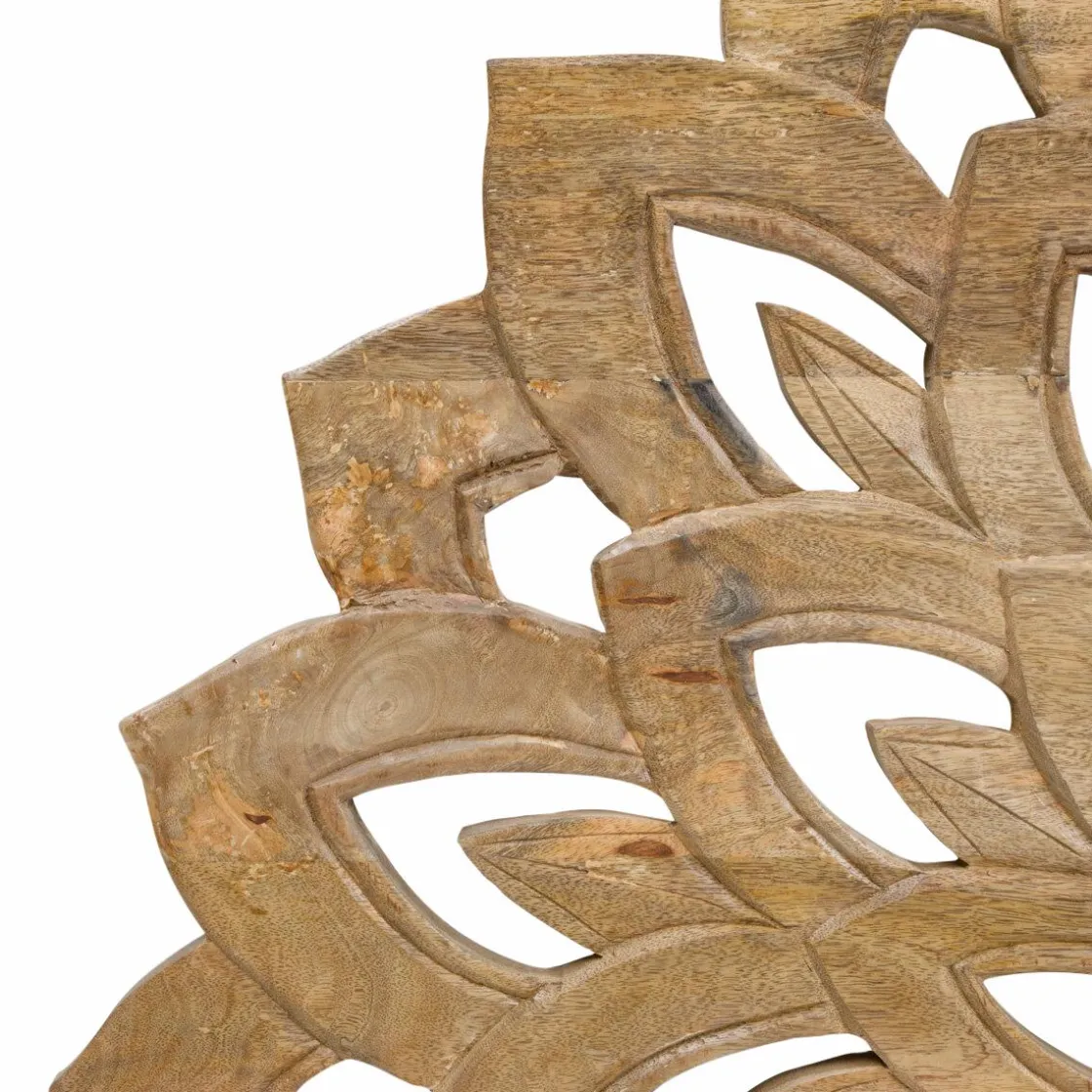 Made in Meubles Tête De Lit<Tête de lit lotus en bois de manguier sculpté 160 cm Valentina