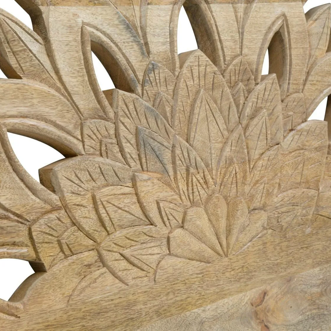 Made in Meubles Tête De Lit<Tête de lit lotus en bois de manguier sculpté 160 cm Valentina