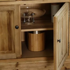 Made in Meubles Vaisselier<Vaisselier arrondi en bois recyclé Garance