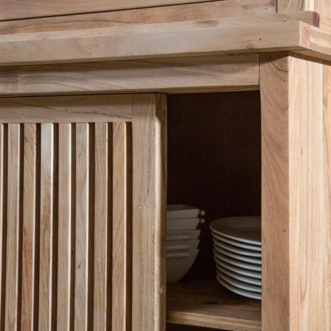 Made in Meubles Vaisselier<Vaisselier en bois d'acacia Salta