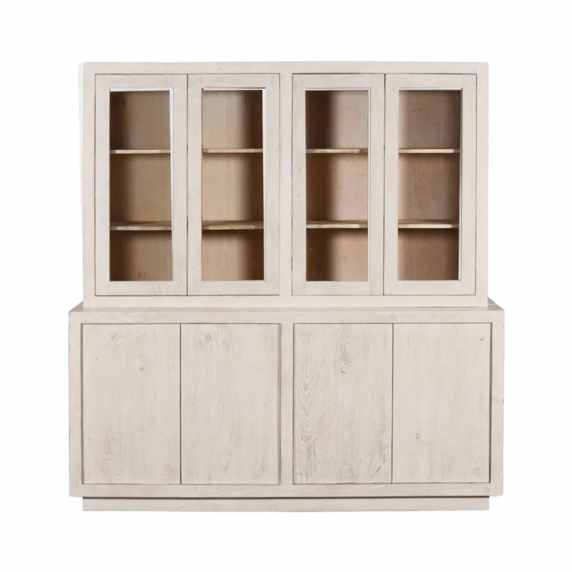 Made in Meubles Vaisselier<Vaisselier en bois de manguier blanchi Alison