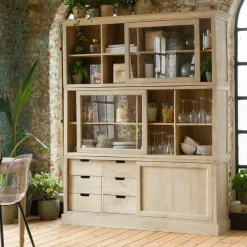 Made in Meubles Vaisselier<Vaisselier en bois de manguier Nina