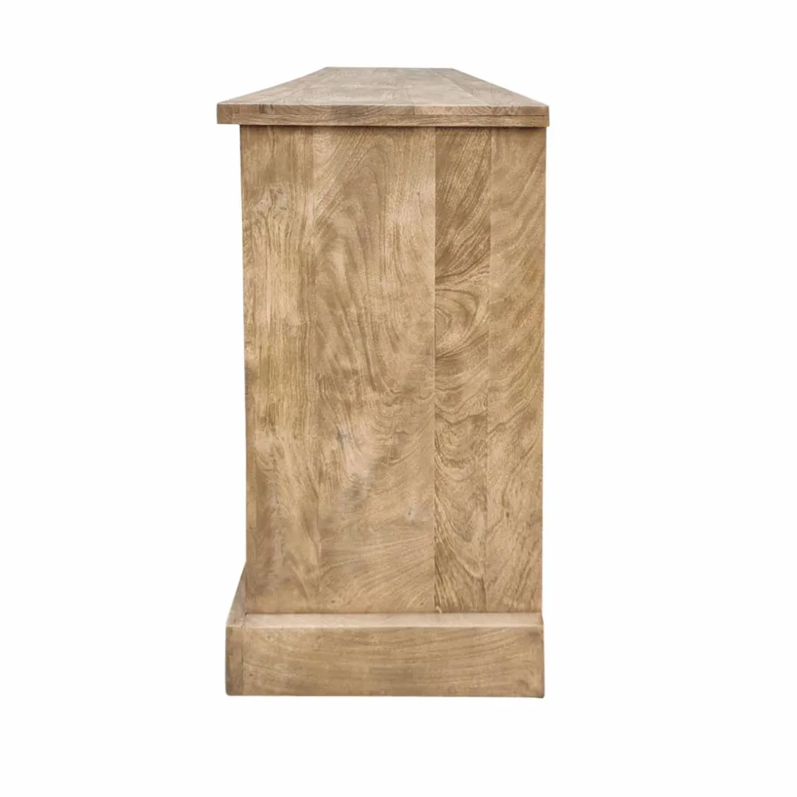 Made in Meubles Vaisselier<Vaisselier en bois de manguier brossée et métal noir Clotilde