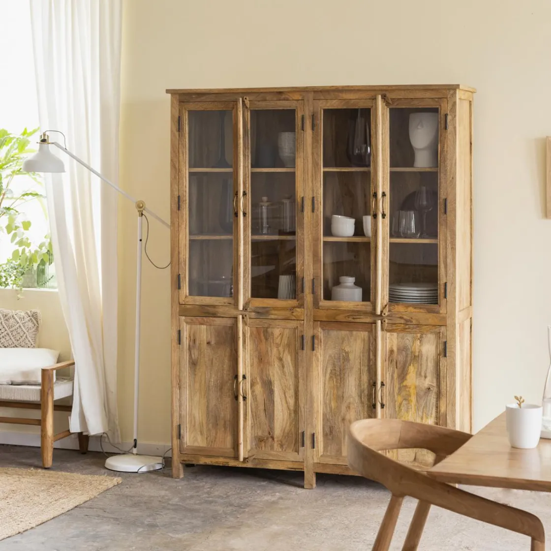 Made in Meubles Vaisselier<Vaisselier en bois de manguier Lisandro