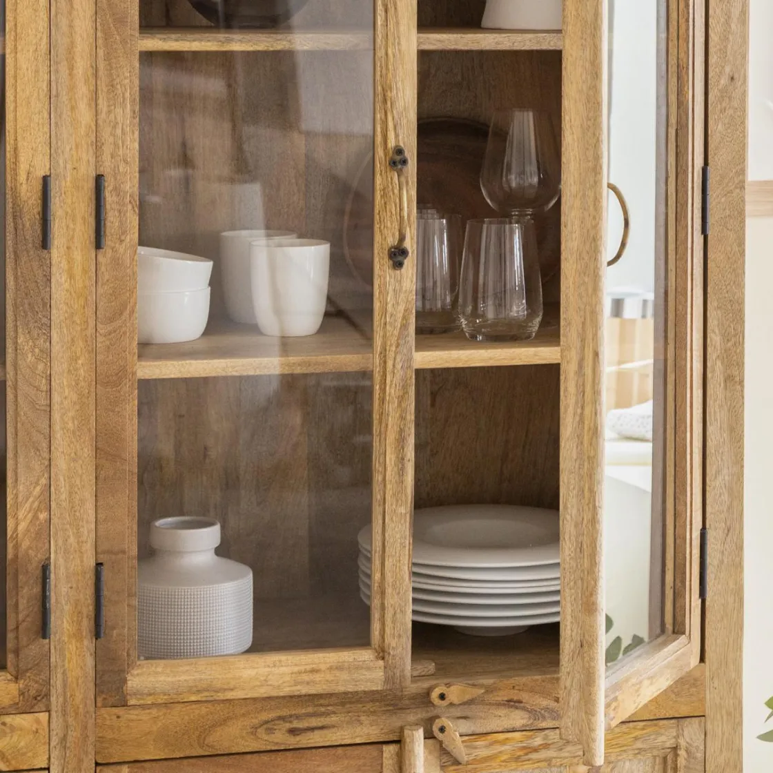 Made in Meubles Vaisselier<Vaisselier en bois de manguier Lisandro