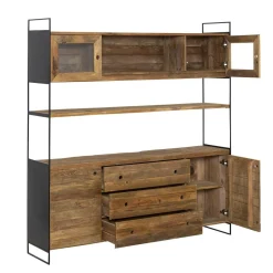 Made in Meubles Vaisselier<Vaisselier en bois recyclé 190cm Blaise