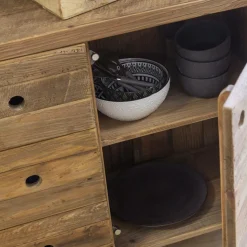 Made in Meubles Vaisselier<Vaisselier en bois recyclé 190cm Blaise