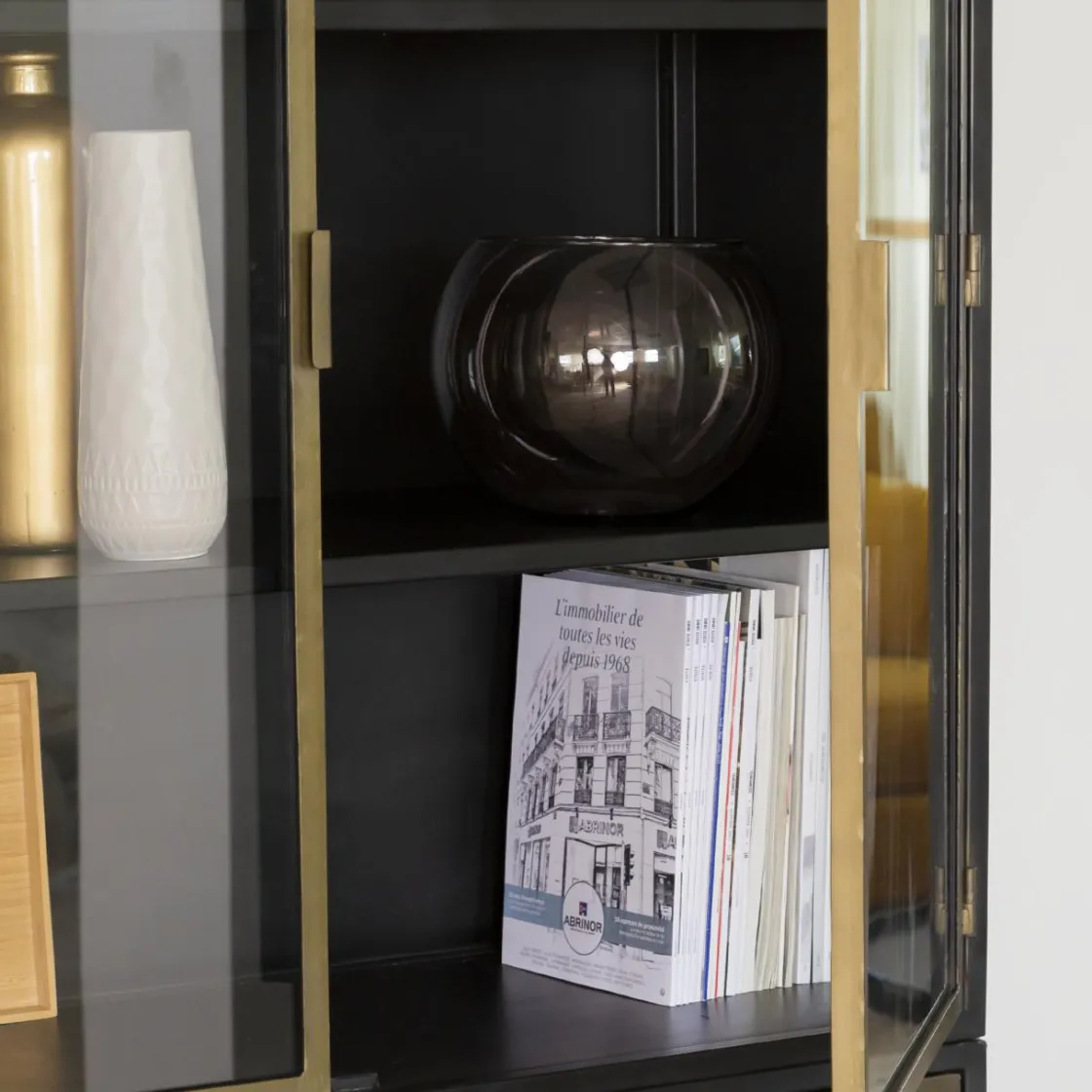 Made in Meubles Vaisselier<Vaisselier en laiton et métal Janelle