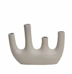 Made in Meubles Décoration<Vase beige 4 tiges en aluminium Dahlia