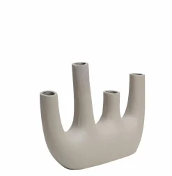 Made in Meubles Décoration<Vase beige 4 tiges en aluminium Dahlia