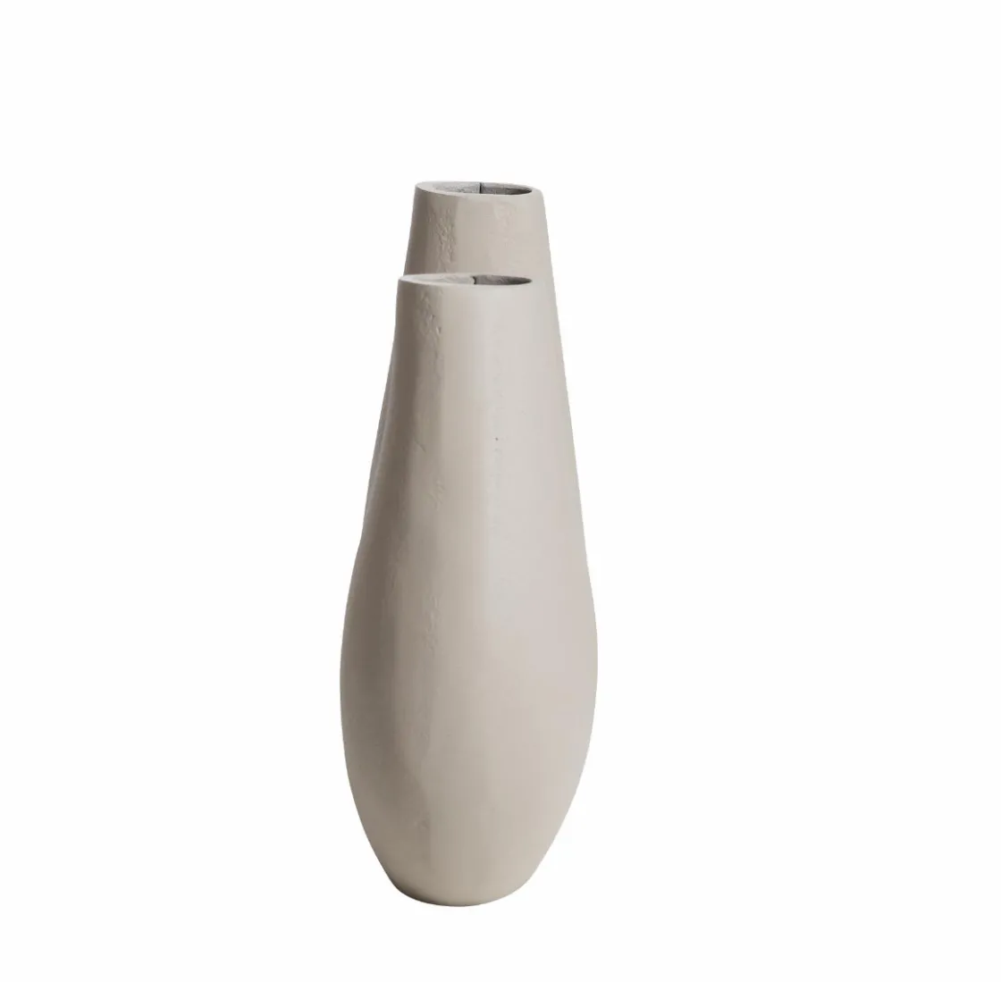 Made in Meubles Décoration<Vase beige 2 tiges en aluminium Tulipa