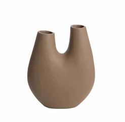 Made in Meubles Décoration<Vase marron 2 tiges en aluminium Tulipa