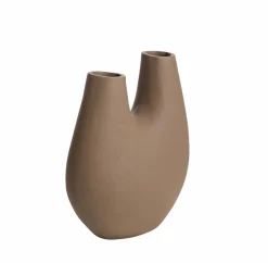 Made in Meubles Décoration<Vase marron 2 tiges en aluminium Tulipa