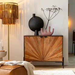 Made in Meubles Décoration<Vase rose 4 tiges en aluminium Dahlia