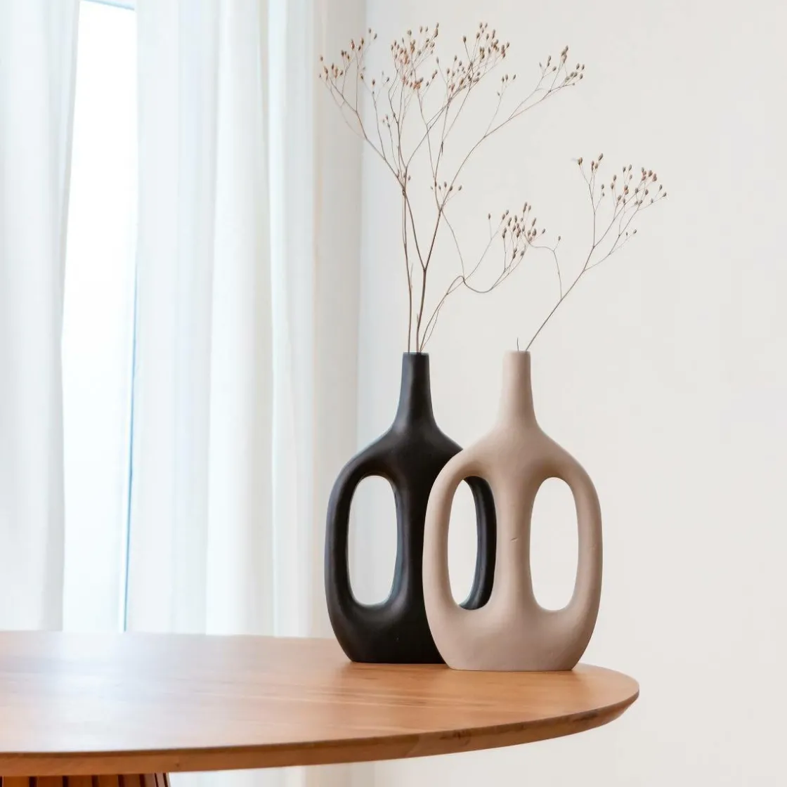 Made in Meubles Décoration<Vase soliflore noir en aluminium Pivoine