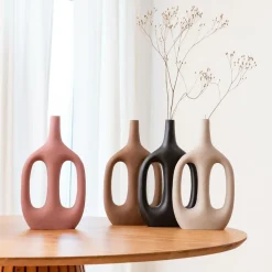 Made in Meubles Décoration<Vase soliflore noir en aluminium Pivoine