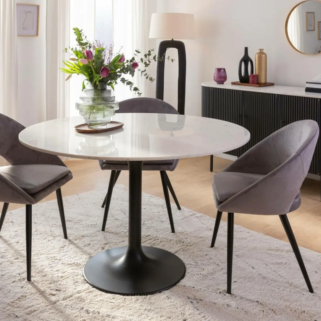 Made in Meubles Décoration<Vase soliflore noir en aluminium Pivoine