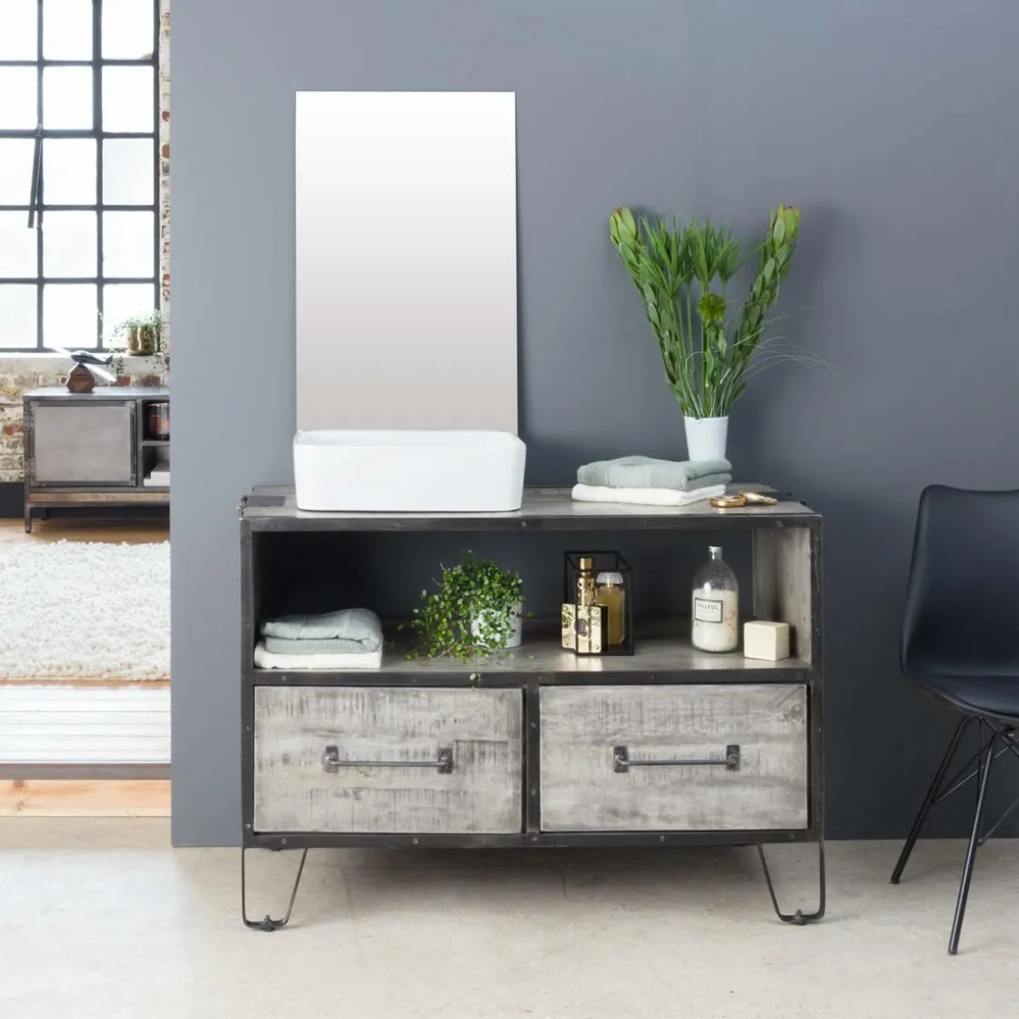 Made in Meubles Vasque<Vasque rectangulaire en porcelaine Perrine