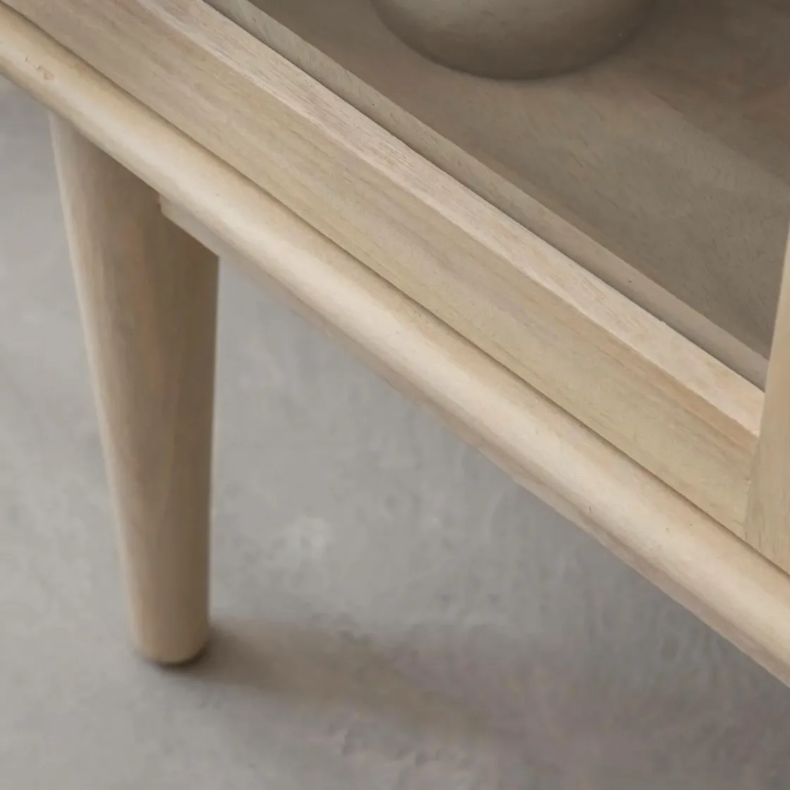 Made in Meubles Vitrine<Vitrine 2 portes en bois de manguier Lydia