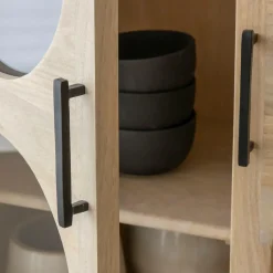 Made in Meubles Vitrine<Vitrine 2 portes en bois de manguier Lydia