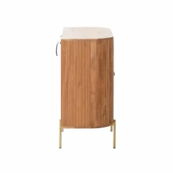 Made in Meubles Vitrine<Vitrine arrondie en bois de manguier Maria