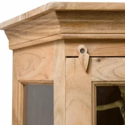 Made in Meubles Vitrine<Vitrine d'angle en bois d'acacia Esmée